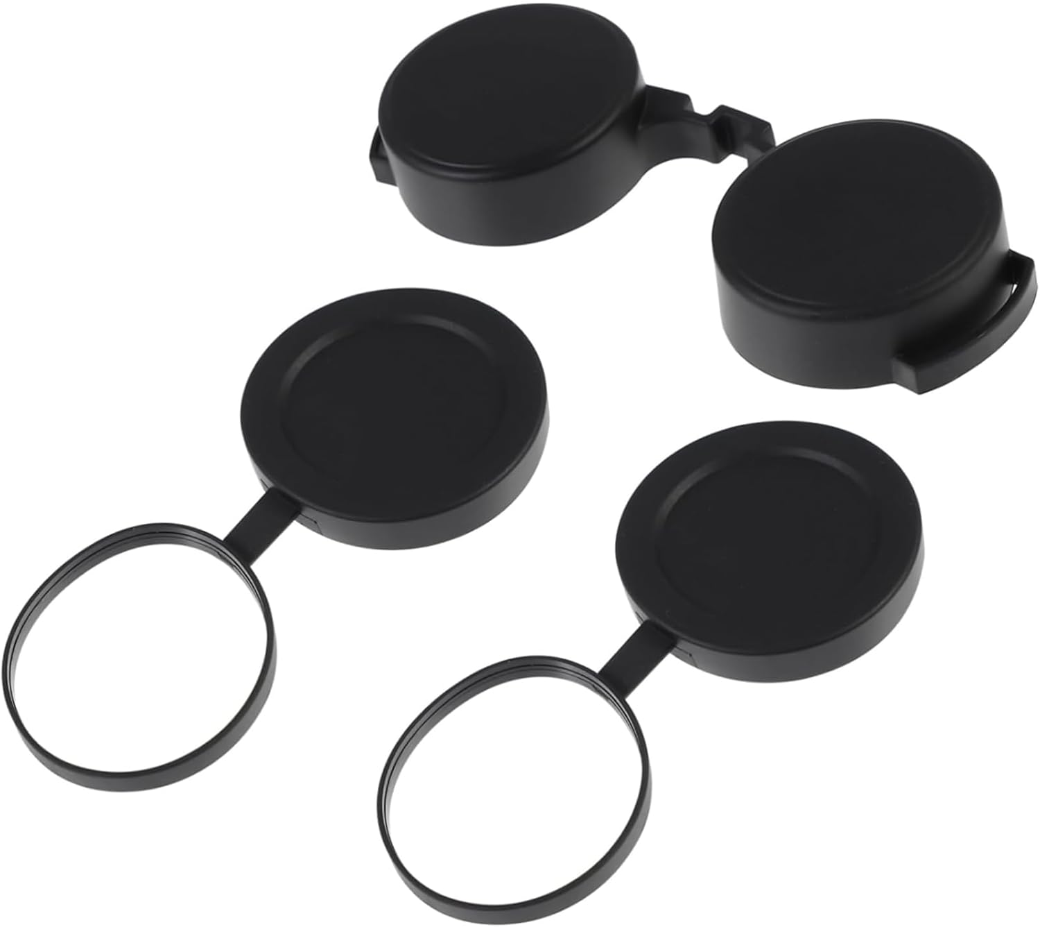 10x42 Optics Binocular Caps,Eyepiece Cover Binoculars,Objective Lens Cap Binoculars,Objective Lens Caps Rubber Waterproof Binoculars Protective Covers
