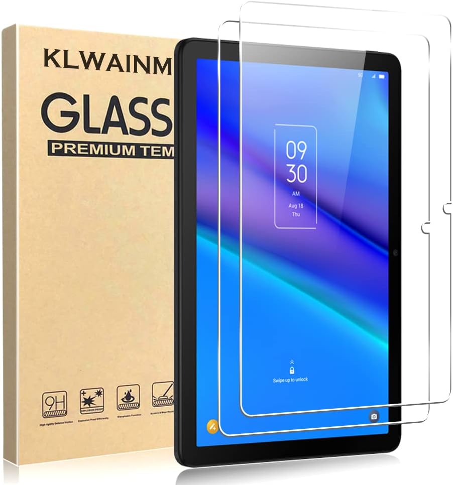 [2 Pack] Tablet Tempered Glass Screen Protector For TCL TAB 10 5G/10s 5G Tablet 10.1-Inch with 2.5D 9H Anti Scratch Transparent HD Clear Bubble Free Protective Film