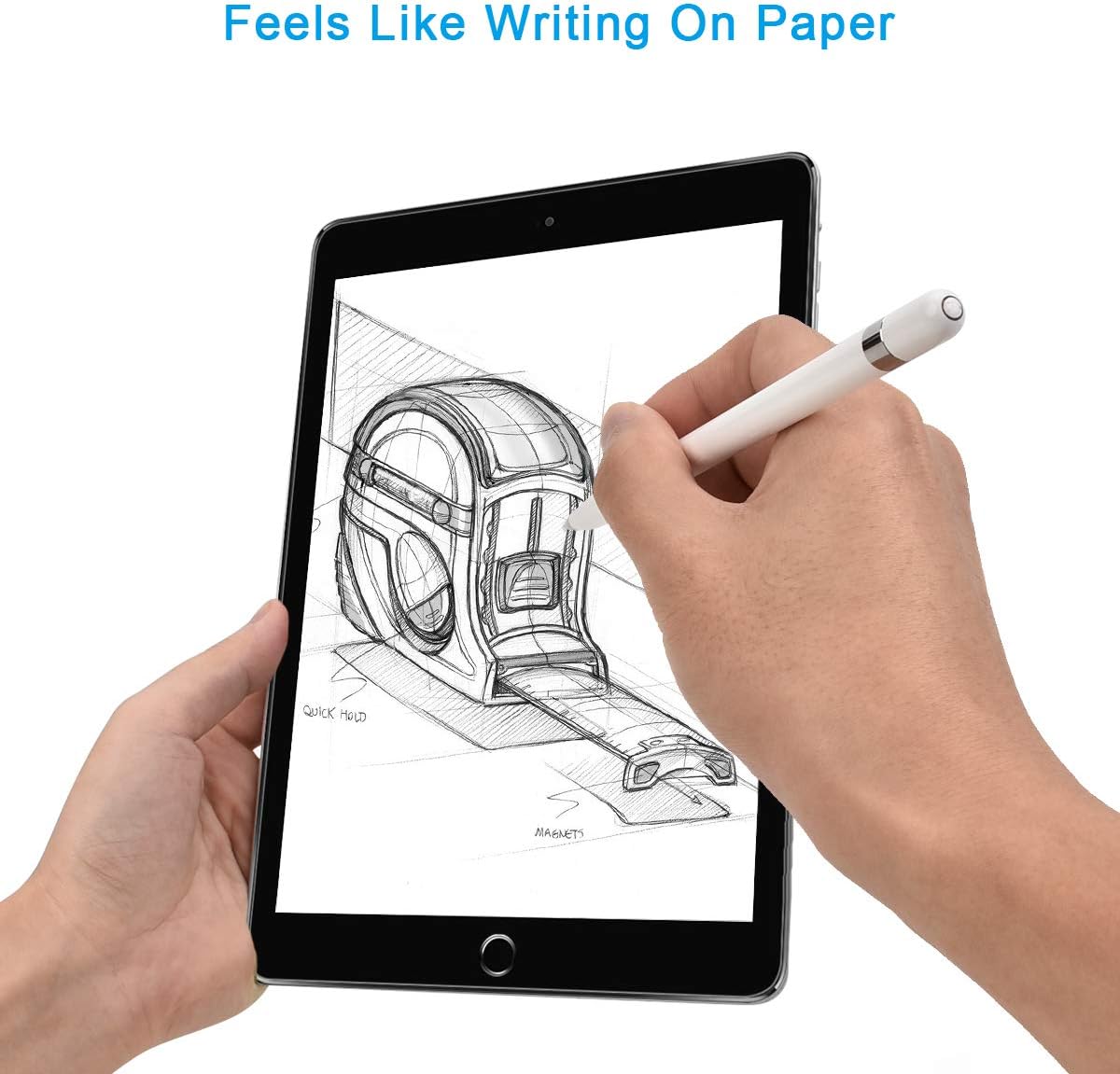 [2 Pack] iPad Mini 5 Screen Protector, like paper ipad Mini 5 Compatible Apple iPad Mini5 2019[Anti Glare][Scratch Resistant][Paperflim Film Writing][Apple Pencil Compatible] High Touch Sensitivity