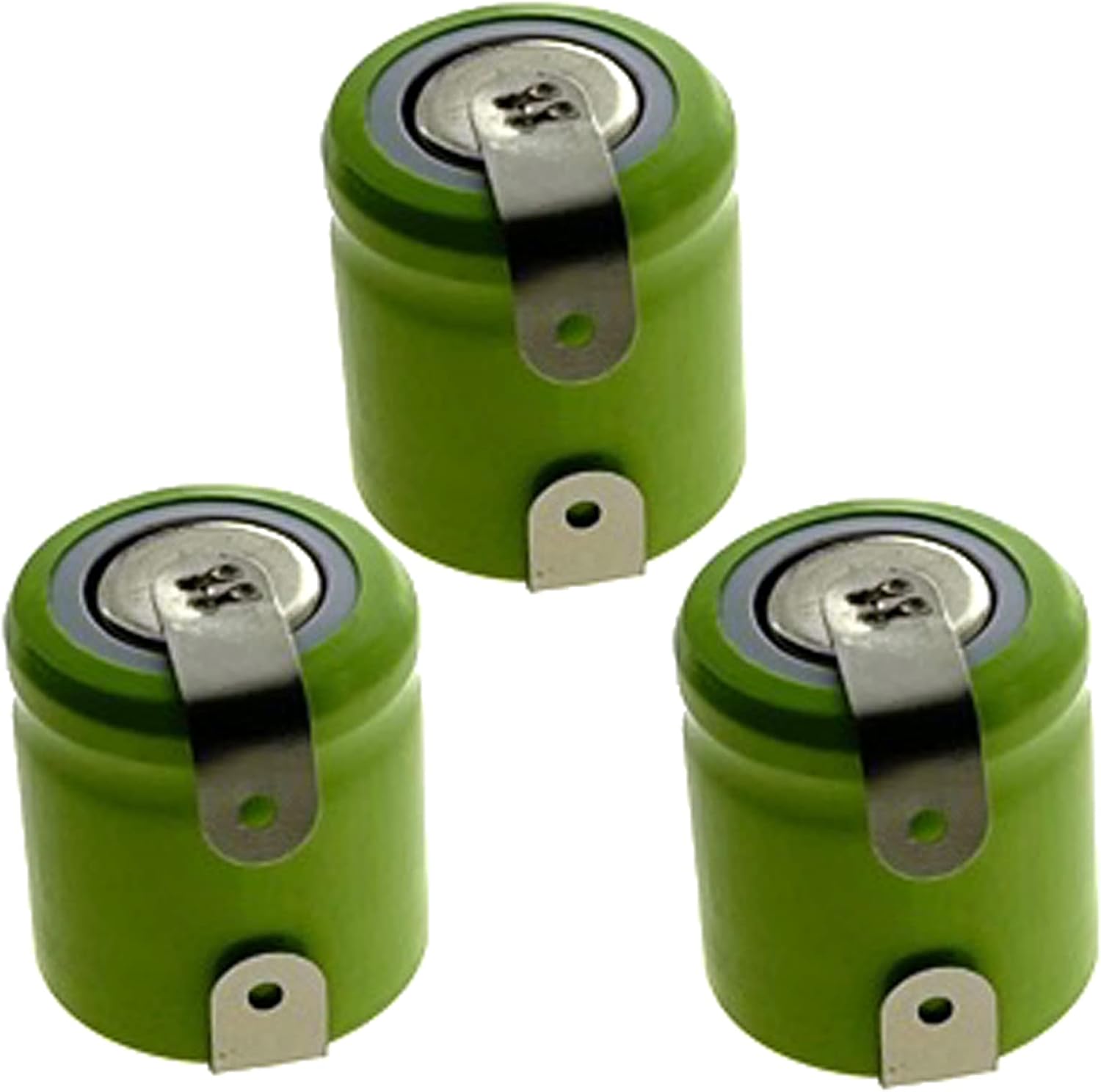 3x Exell 1/3AA Size 1.2V 300mAh NiMH Rechargeable Batteries w/Tabs for use with cameras camcorders mobile phones pagers instruments/equipment high power static applications