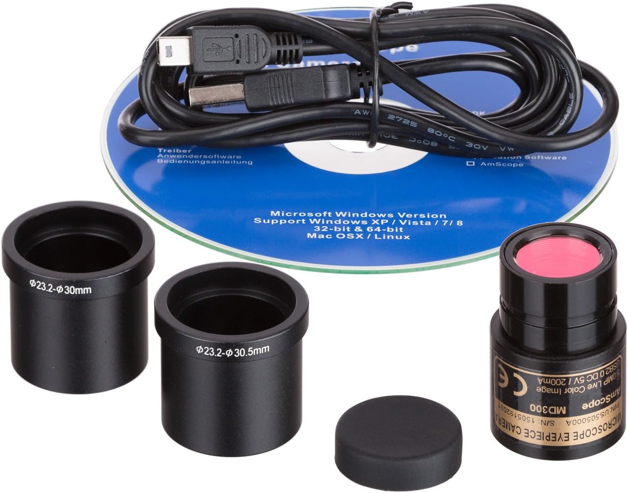 3.0 MP USB Still & Live Video Microscope Imager Digital Camera + Calibration Kit
