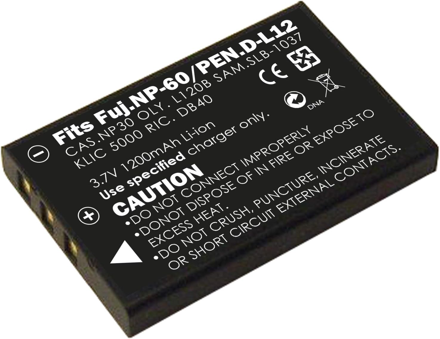 3.7V Li-ion Battery Designed for hp Digital Camcorder Model v5040u,