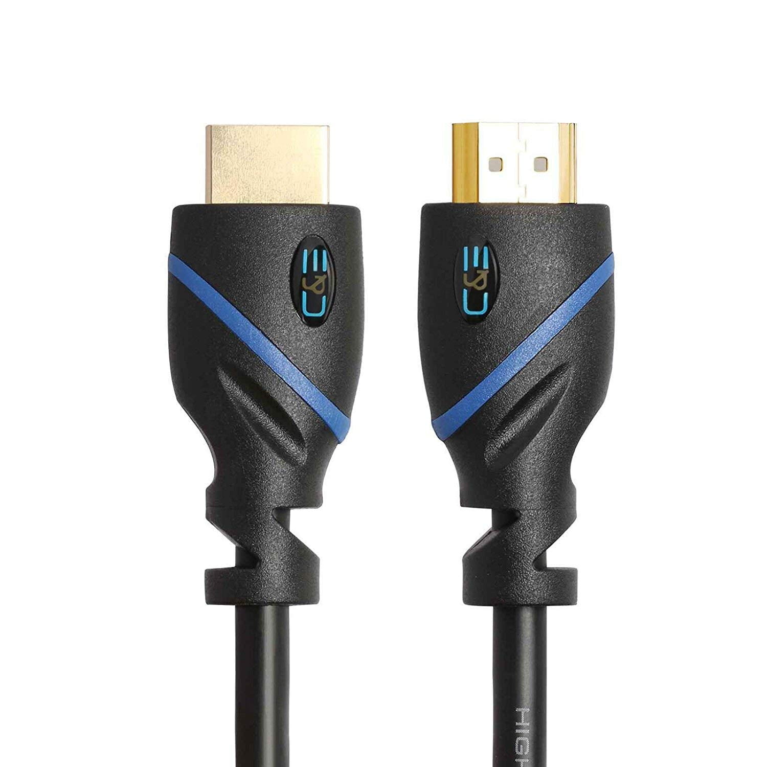 1.5ft (0.4M) High Speed HDMI Cable Male to Male with Ethernet Black (1.5 Feet/0.4 Meters) Supports 4K 30Hz, 3D, 1080p and Audio Return CNE456503 (3 Pack)