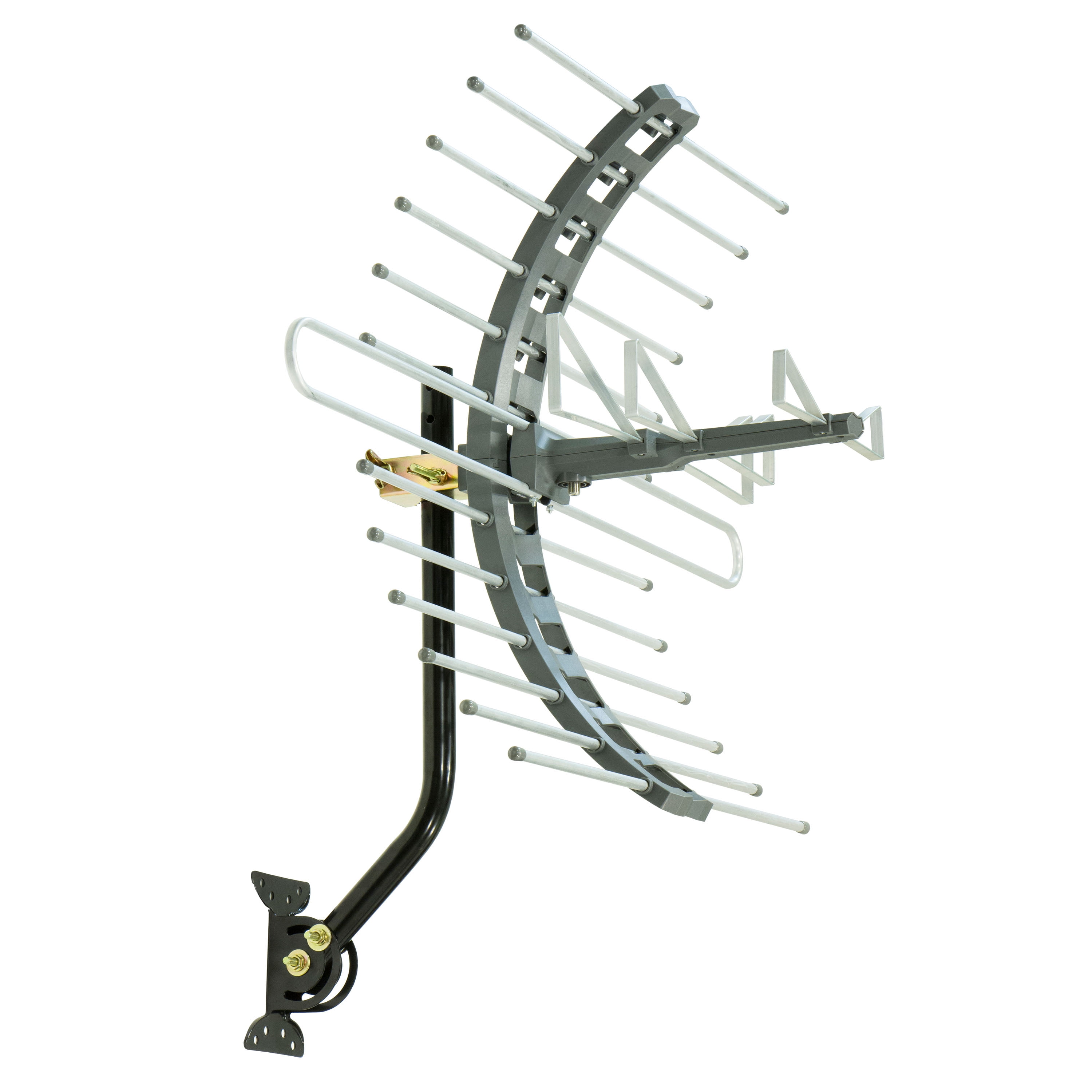General Electric Outdoor HDTV Antenna, 70-mile Range, VHF 1080P 4K, Black